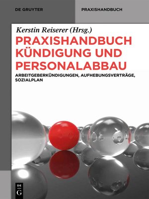 cover image of Praxishandbuch Kündigung und Personalabbau